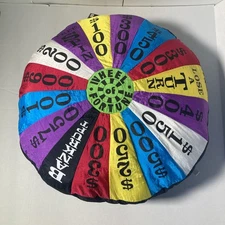 Wheel of  Fortune Pillow Round  Soft Colorful Seating Floor Cushion  Rare W/Tag