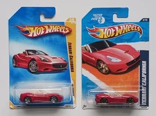 Lot of 2 2009-11 Hot Wheels Premiere & Faster Than Ever Ferrari California 