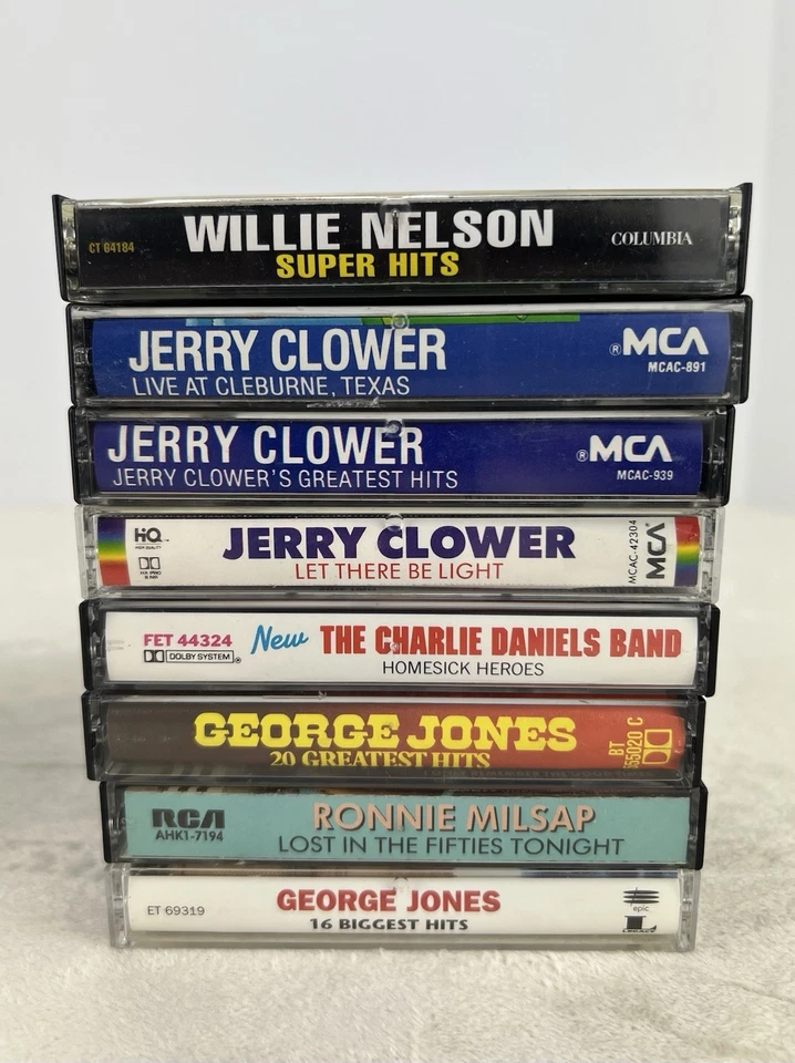 David Allen Coe Jerry Clower Johnny Cash Haggard CDB Possum Lot of 16 Cassettes Foto 3 de 4