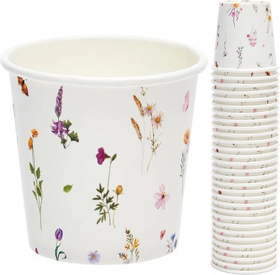 3oz Paper Cups Dixie Cup[100 Pack], Disposable Bathroom Cups, Elegant Design ...