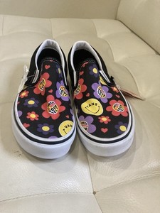 New Van's Hey! You're Awesome! Flowers Smiley Check with Your Self, M 4.5; W 6