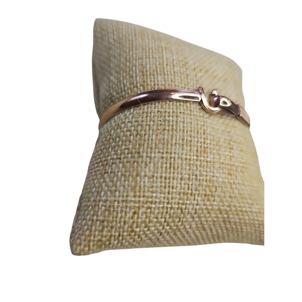 Brazalete gancho titanio envolvente Ti color oro rosa TMTI 4mm talla 7 Foto 3 de 4