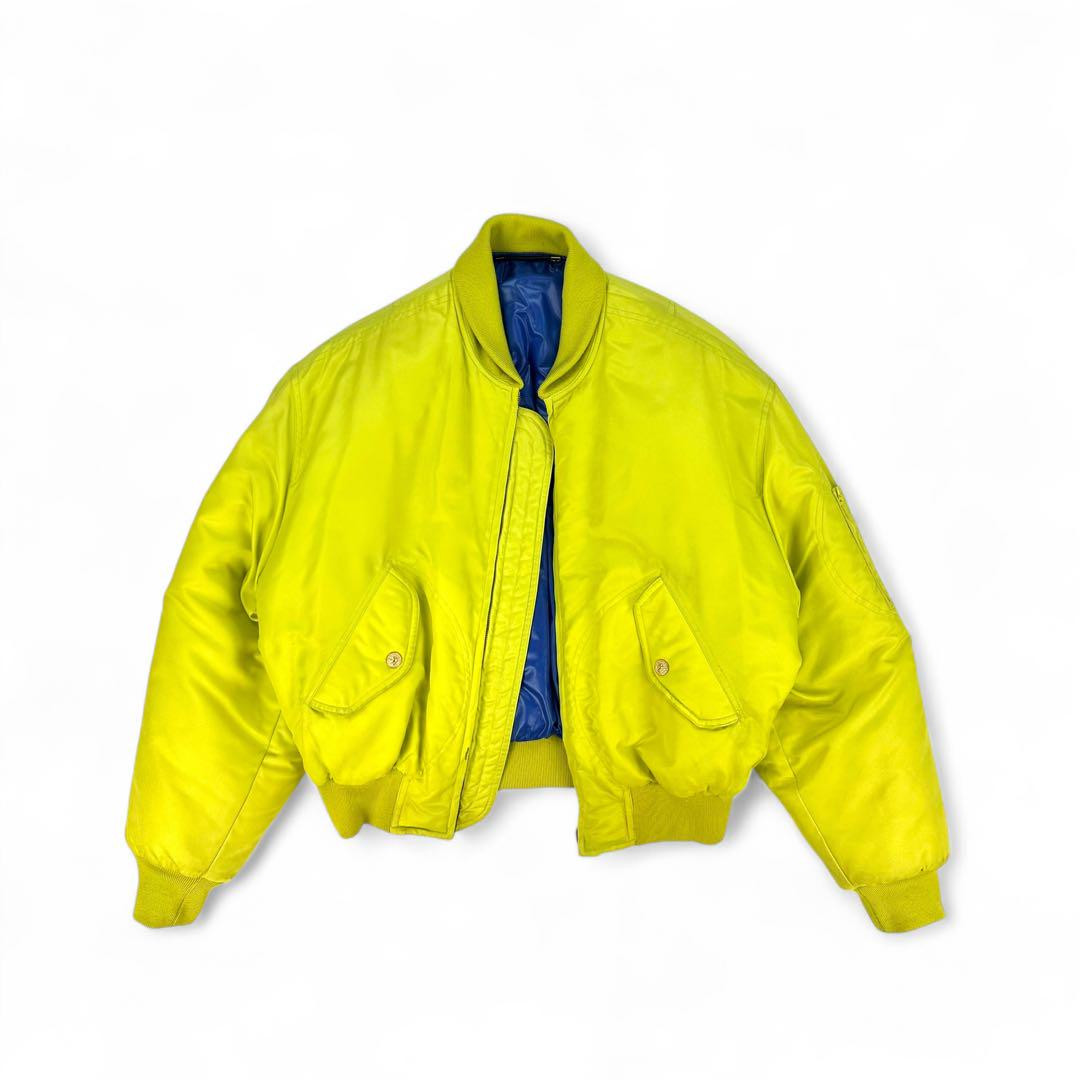 Versace reversible bomber jacket yellow blue size L From