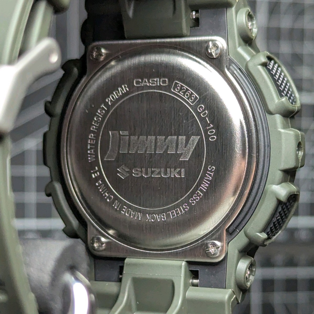Casio G-Shock 🇯🇵 Suzuki Jimny GD-100 Big Case Digital Grey Green