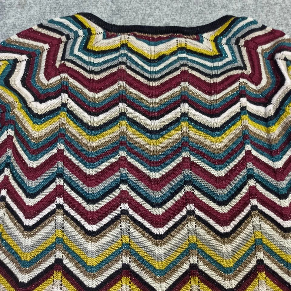 Missoni x Lindex Cardigan Femme Taille XS En Laine Viscose Tricot Zig Zag - Photo 4/4