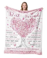 Best Friend Birthday Gifts for Women, Womens 60" X 50" Best Friend Gift