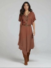 Joyfolie Mia Joy Ricarda Dress Large asymmetrical hem Preowned Flowy & Tiered