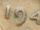 HIGH GRADE MINT ERROR 1941-S  LINCOLN WHEAT CENT DDO#2   XF