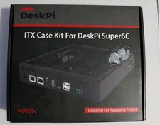 DeskPi ITX Case Kit with Fan for DeskPi Super6c Mini PC - Compact Computer Case