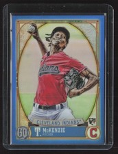 2021 Topps Gypsy Queen #176 Triston McKenzie Chrome Box Topper Blue #/99
