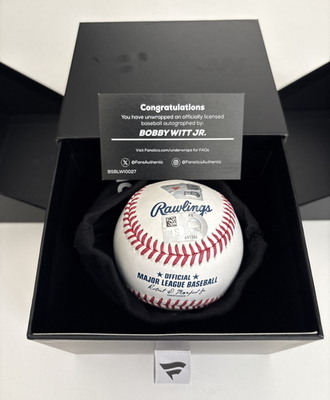2025 Fanatics Under Wraps Autographed MLB Baseball Bobby Witt Jr