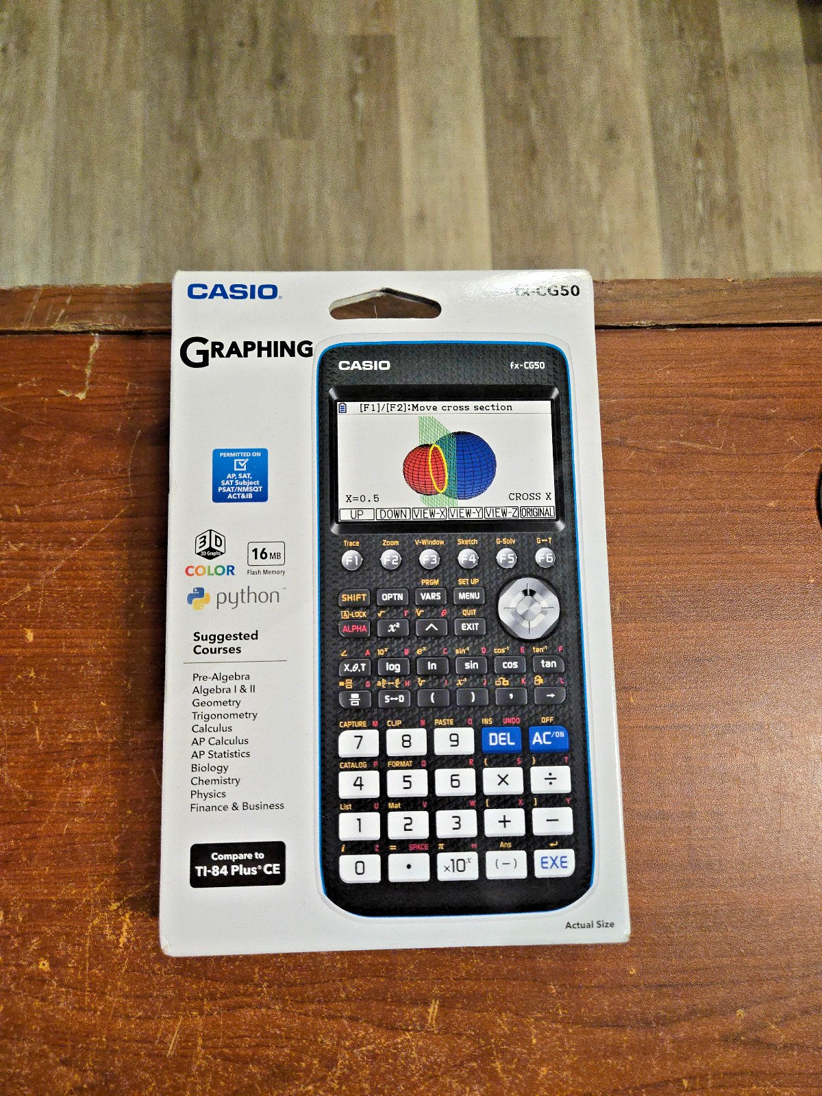 Casio fx-CG50 Graphing Calculator–Black,3D Color Display,Python,SAT/ACT Approved
