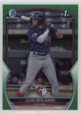 2023 Bowman Chrome Prospects Green Refractor 66/99 Juan Benjamin #BCP-151 8az