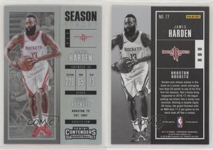 2017 Panini Contenders Season Ticket Premium Edition Silver Prizm James Harden