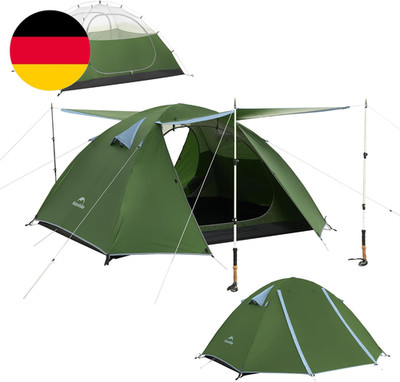 Naturehike Bleik Ultraleichtes Kuppelzelt 2-3 Personen Zelte Mit 2 Zeltvorräume