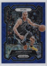 2023-24 Panini Prizm Choice Blue Prizm 49/49 Jeremy Sochan #122 16zo
