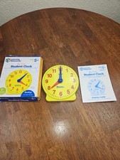 Used Learning Resources Big Time 12-Hour Demonstration Clock Missing Stand