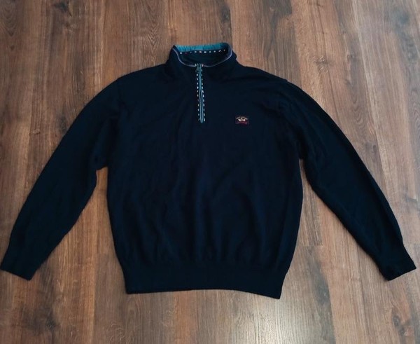 Men Paul & Shark Sweater Navy Acrylic 40 /L / 48 #C322