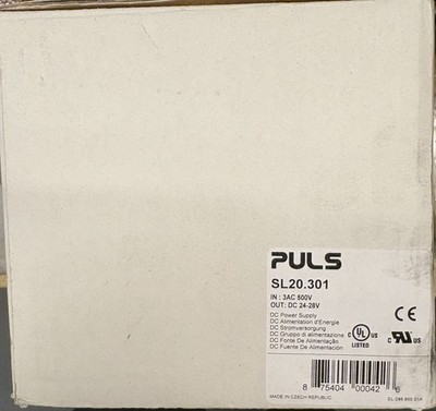PULS SL20.301 24VDC POWER SUPPLY 20A 24VDC - NIB