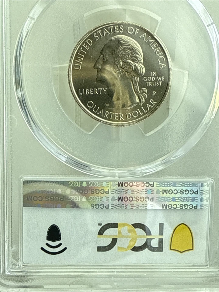 2011 P  PCGS MS66+ Vicksburg Quarter Coin Gold Shield - Image 3 of 4