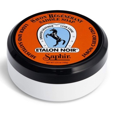 Saphir Etalon Noir Soap - Cleans, Restores and Protects Saddle 100ml, Clear 