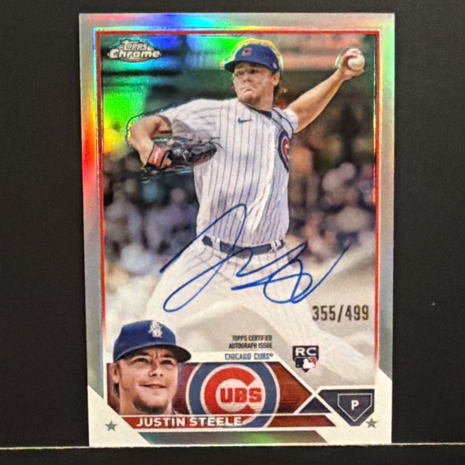 Justin Steele 2023 Topps Chrome Rookie Refractor Auto SP #RA-JST Cubs /499 🔥🔥