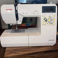 Janome JW8100 Computerized Sewing Machine - Works, But No Pwr Cord Or Foot Pedal