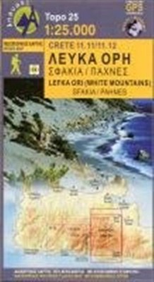 Lefka Ori: Sfakia - Pahnes: 2019 SHEET MAP FOLDED 9789609412193