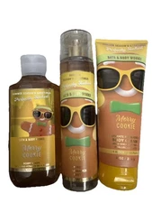Bath & Body Works Merry Cookie Body Wash, Mist, And Cream Set