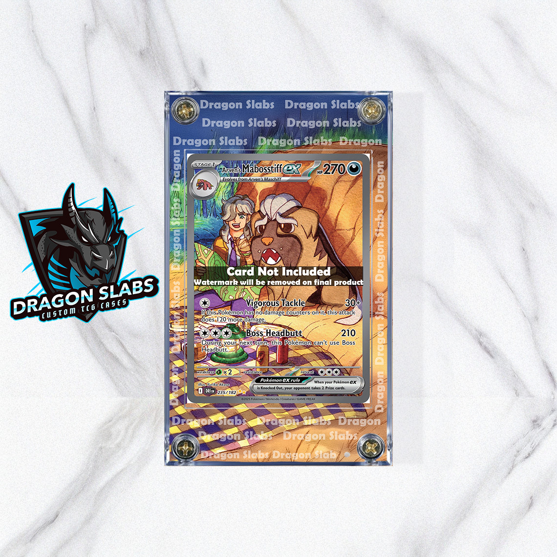 Pokemon Arven's Mabosstiff ex 235/182 Destined Rivals Extended Art Case