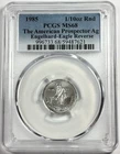 1985 Engelhard American Prospector 1/10 oz Silver PCGS MS68 Reverse Eagle Round