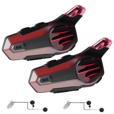 Motorcycle Bluetooth Headset for Wireless Dirt Bike 2 Riders 600M Intercom CV...