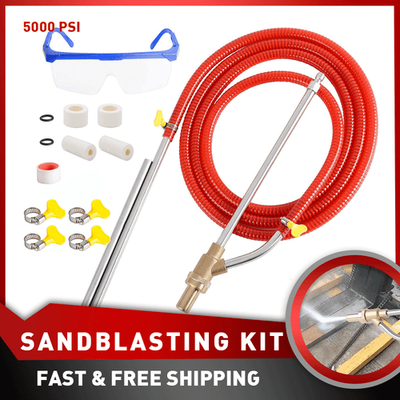 #ad 5000 PSI Sandblasting Kit for Power Pressure Washer Sand Blaster Attachment $30.98