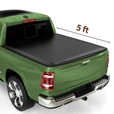 5 ft Bed Soft Tri-fold Tonneau Cover For 2005-2025 Nissan Frontier Truck 59.5"
