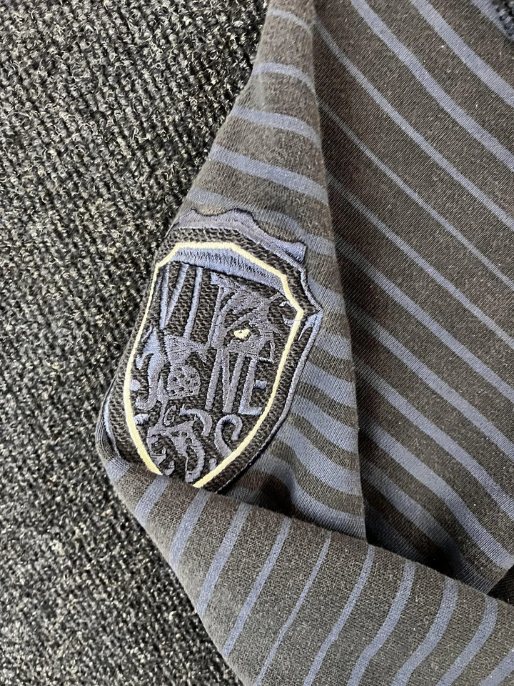 Nike LeBron Sudadera Para Hombres 3XL Gris Rayas Cuello Redondo Cremallera Bolsillos Testigo VIII Foto 3 de 4