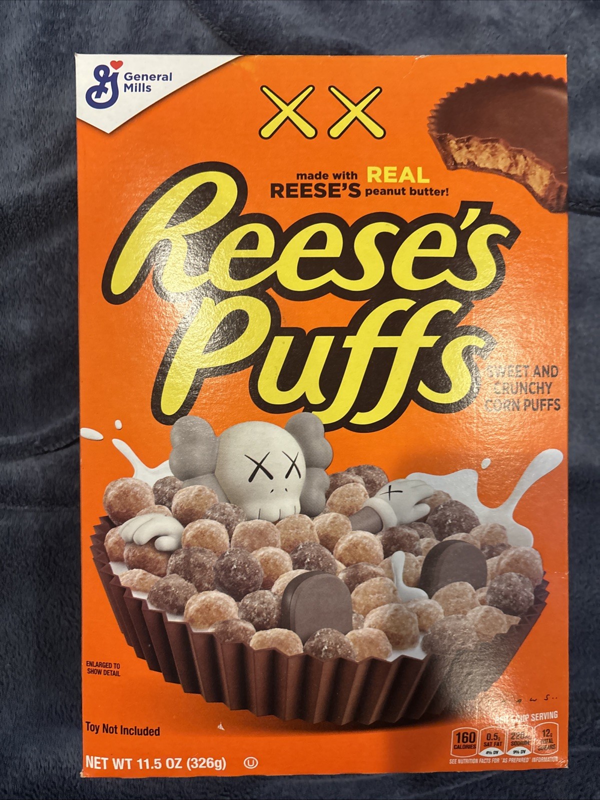Reeses Puffs X KAWS Cereal Limited Edition!