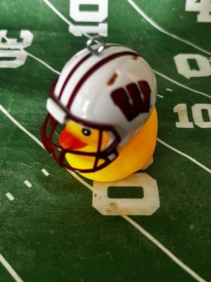 Wisconsin Badgers Rubber Duck Christmas Ornament Big 10