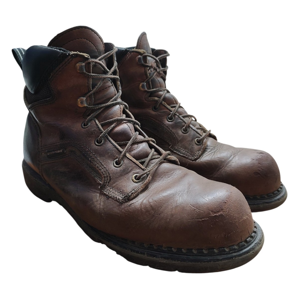 Red Wing 926 DynaForce Work Boots Brown Sz 9.5 D  Made In USA Red Wing 926 Dyna-Force Lace Up Boots EH Electrical Hazzard  main image 3