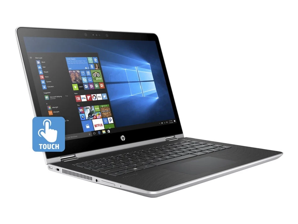 HP Pavilion x360 - WXGA Touch - i3 7100U - 6GB RAM - 500GB HDD - 银色 — 第 2/4 张图片