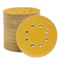 Schleifpapier 125Mm 60 KöRnung Rund 8 Loch Klett FüR Exzenterschleifer Holz
