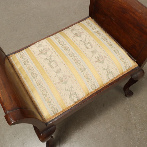 Antique Stools Chippendale Style Walnut XX Century Original - Picture 6 of 8