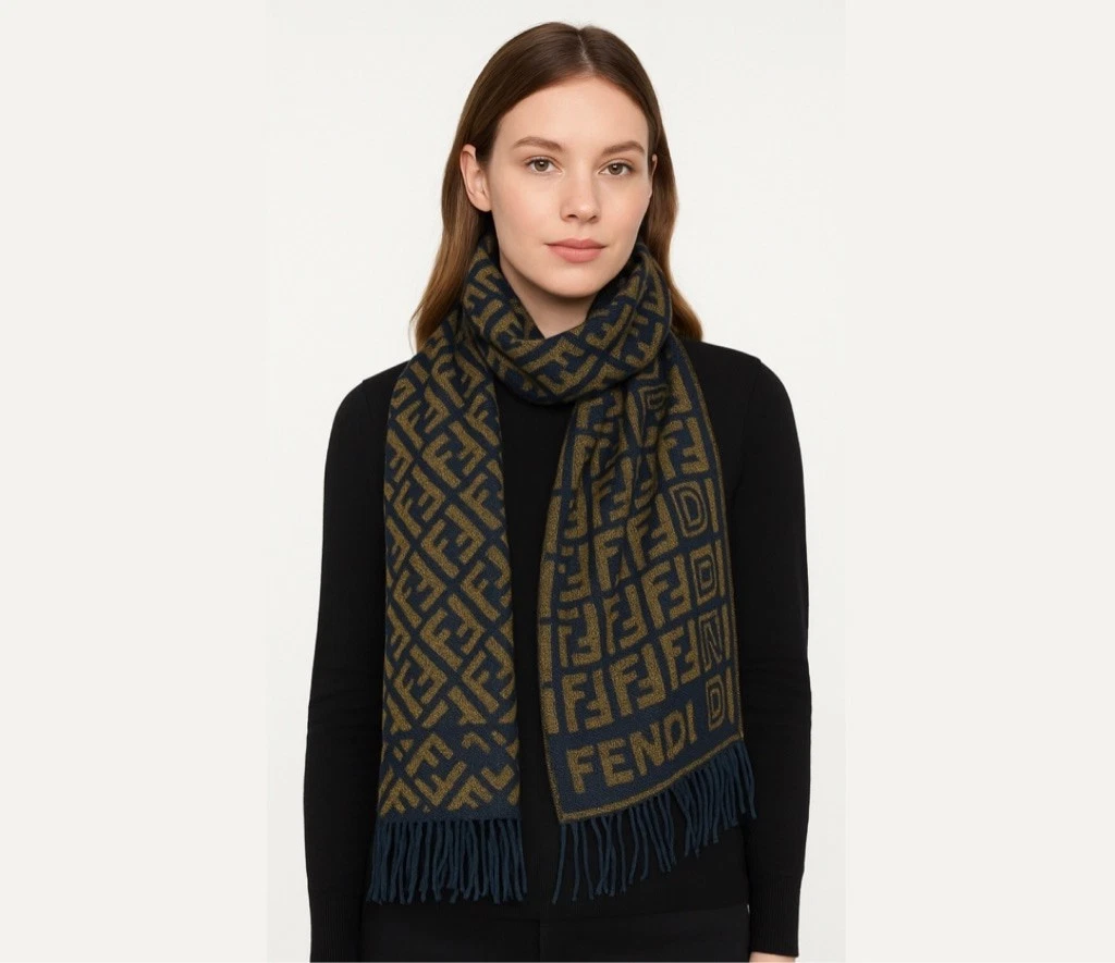 Fendi Silk Scarves & Wraps Brown for Women for sale | eBay