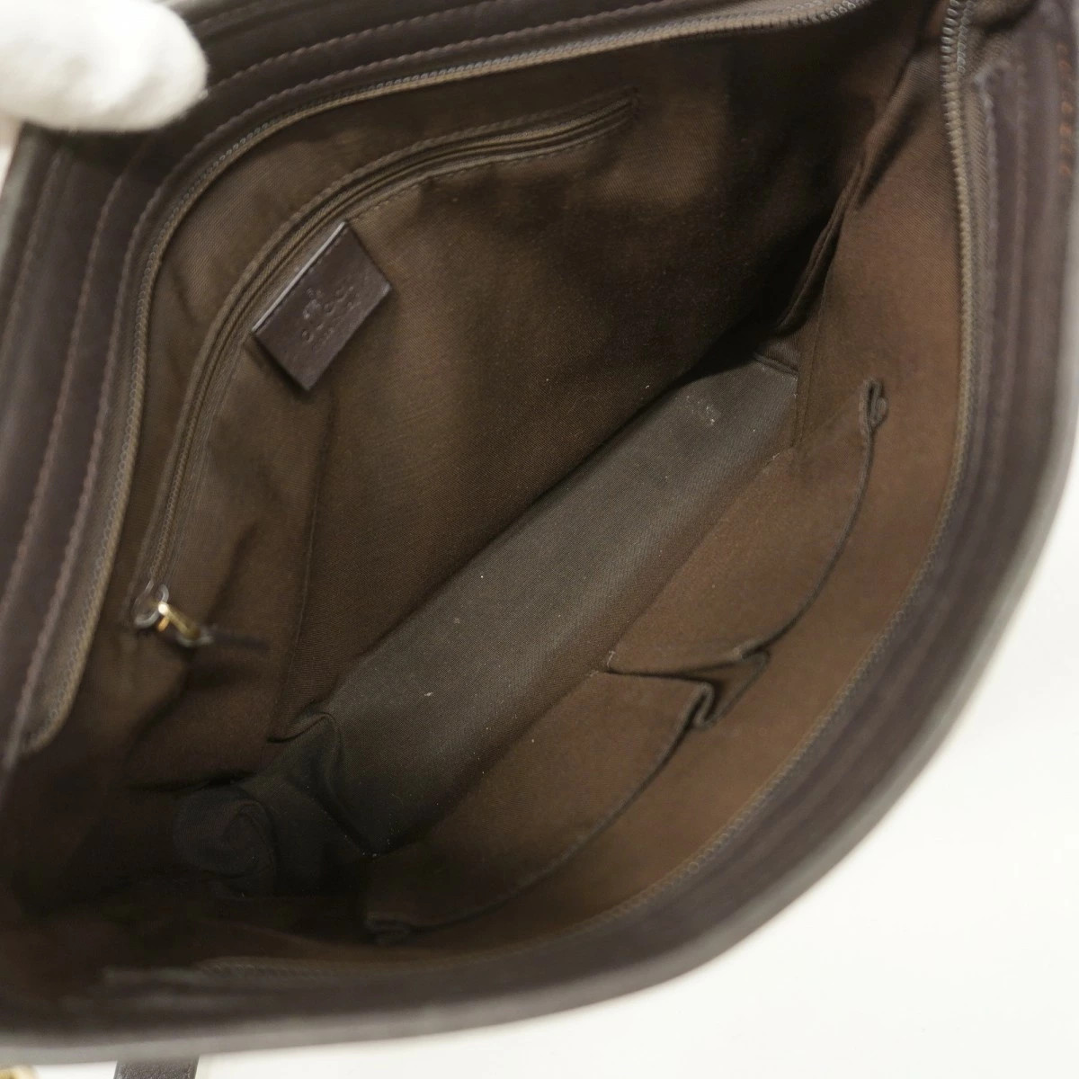 Gucci GG Supreme Shoulder Bag PVC Brown Gold Hardware thumbnail 4