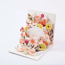 Blessings from the Blossom - Pop Up 3D Greeting Card with Envelope