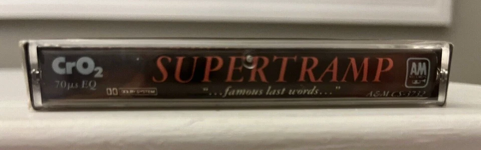 SUPERTRAMP FAMOUS LAST WORDS CASSETTE TAPE SEALED JOST - Image 3 of 4