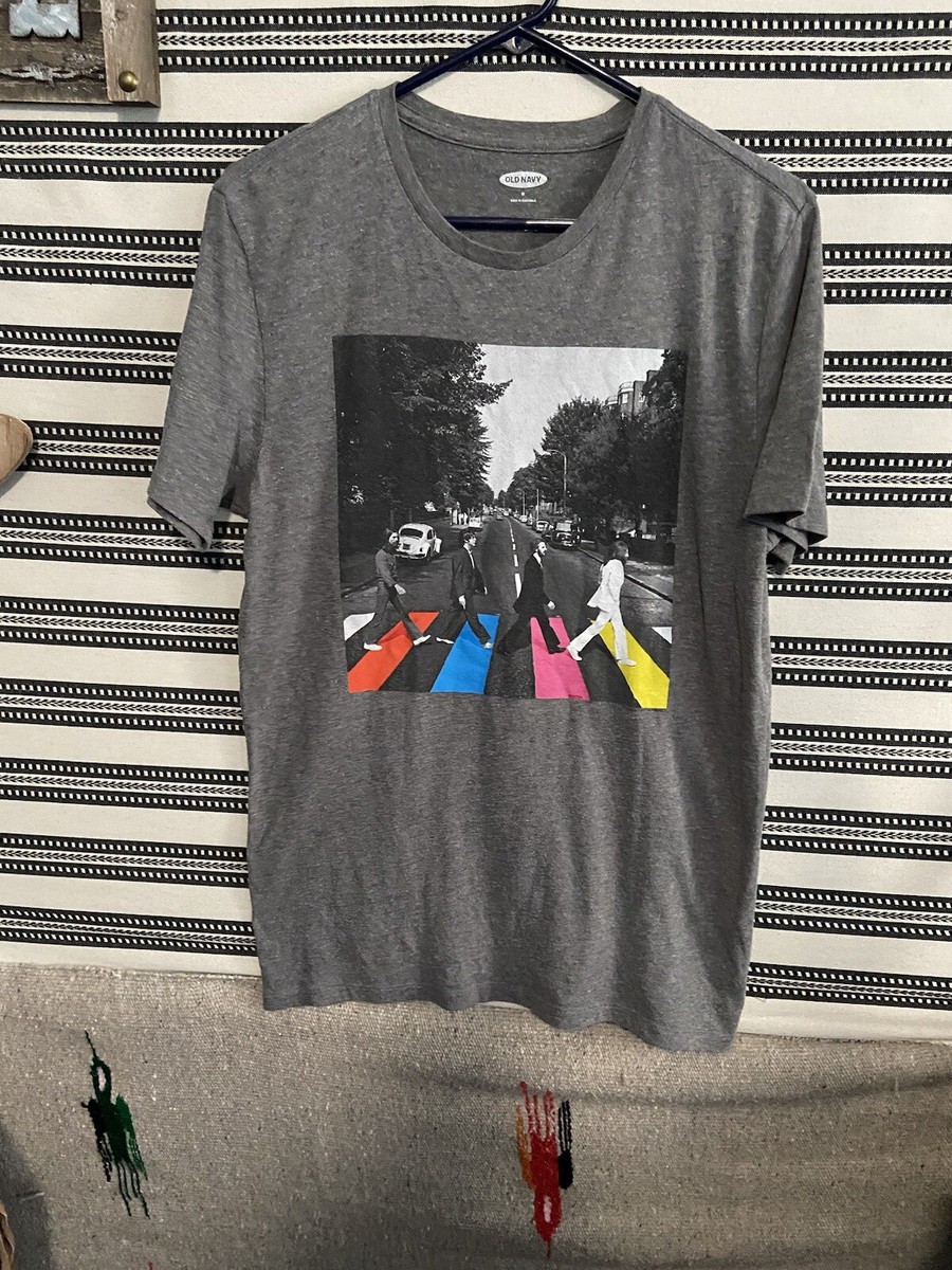 Old Navy Beatles Abbey Road Grey Tee Sz M