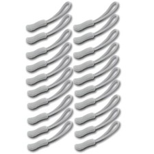 20 Pcs Durable Nylon Cord Zipper Pulls Extension Zipper Tabs for Jackets Boots