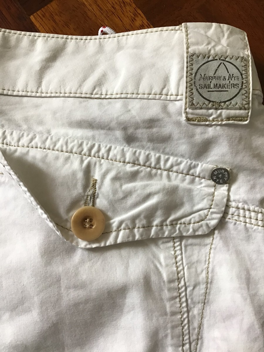 Murphy Nye Sailmakers Chicago Women's Nautical Cotton Trousers Pants 29