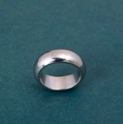 925 Solid Silver Ring, Half Round Band, Simple And plain Band, Handmade Band,