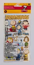 Puffy Peanuts Characters Charlie Brown Snoopy Scrapbook Stickers EK Success RARE